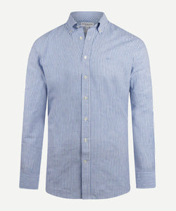 McGregor, Navy Cotton Linen Stripe