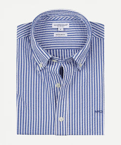 McGregor, Navy Stripe Seersucker Shirt