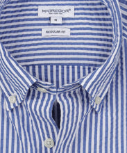 Load image into Gallery viewer, McGregor, Navy Stripe Seersucker Shirt
