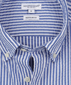 McGregor, Navy Stripe Seersucker Shirt