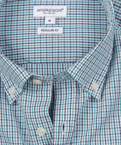 McGregor, Small Aqua Check Shirt