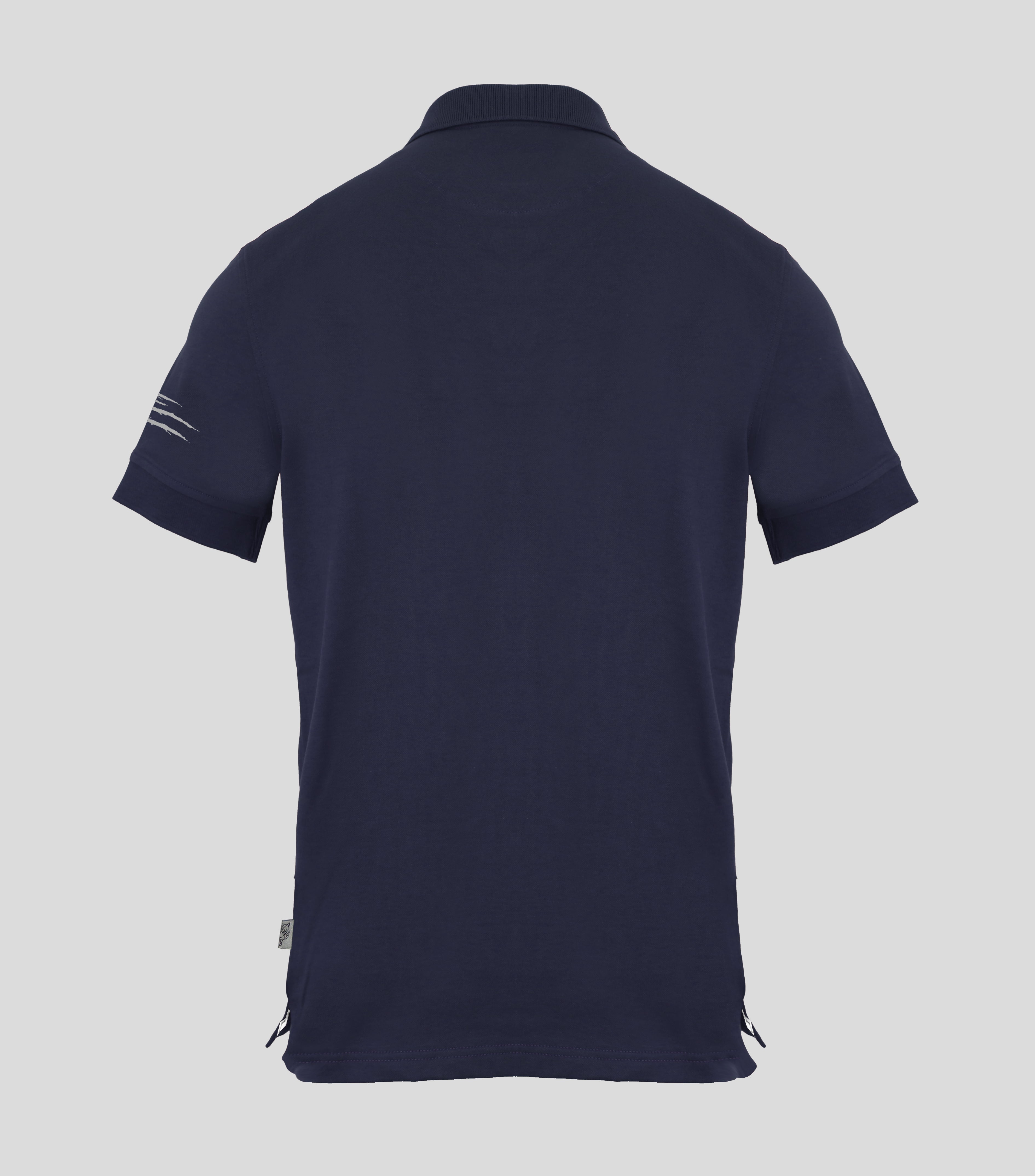 Plein Sport, Navy Polo With A Logo Patch