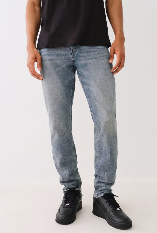 True Religion,Geno Slim Blue Wash Jeans