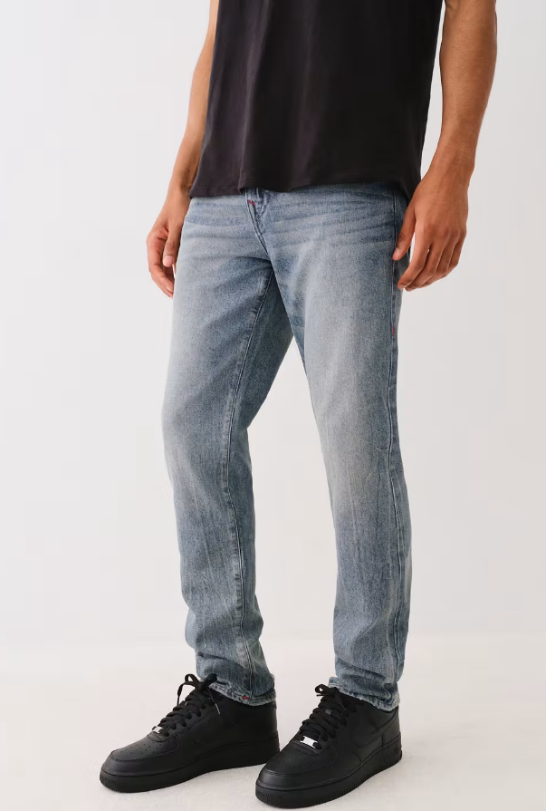 True Religion,Geno Slim Blue Wash Jeans