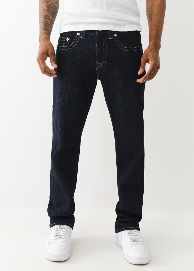 True Religion, Ricky Single Needle Straight Jeans