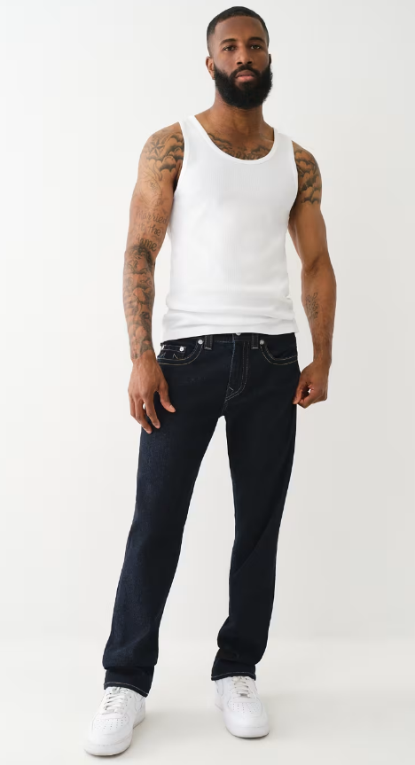 True Religion, Ricky Single Needle Straight Jeans