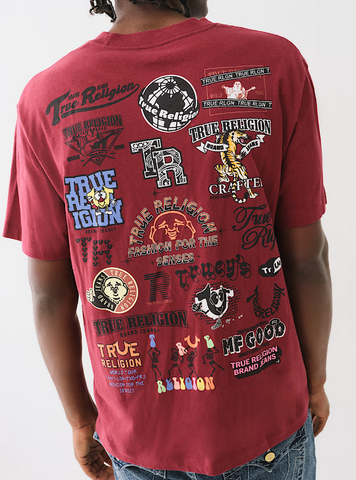 True Religion, Multi Graphic Crew Tee