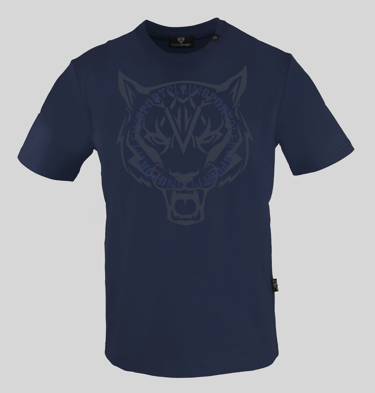 Plein Sport,  Navy T-Shirt With Special Tiger Design