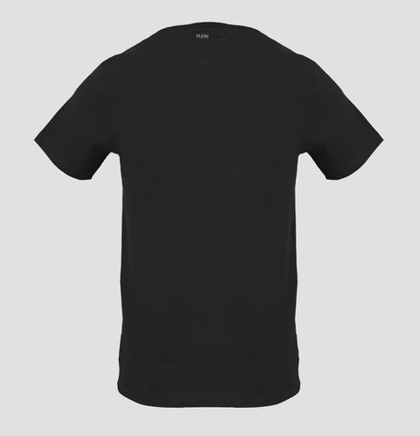 Plein Sport, Basic Black T-Shirt With A Small Tiger Logo