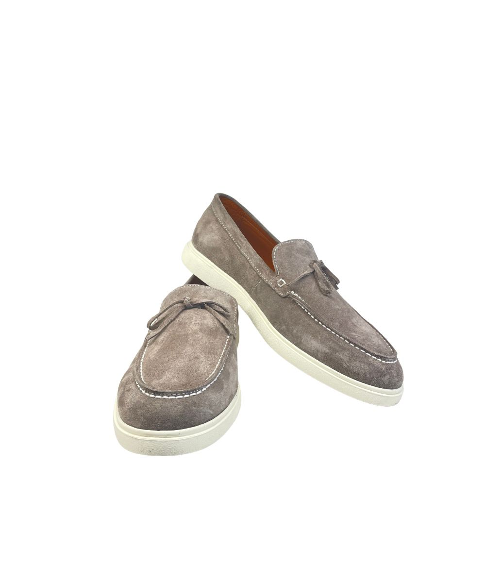 Pedro, Grey Front Strap Loafer