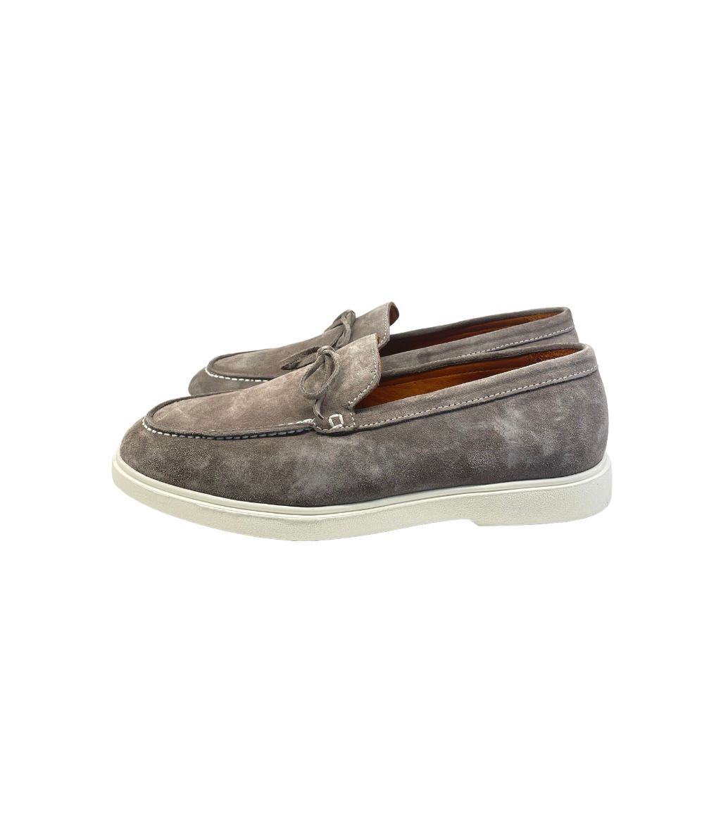 Pedro, Grey Front Strap Loafer