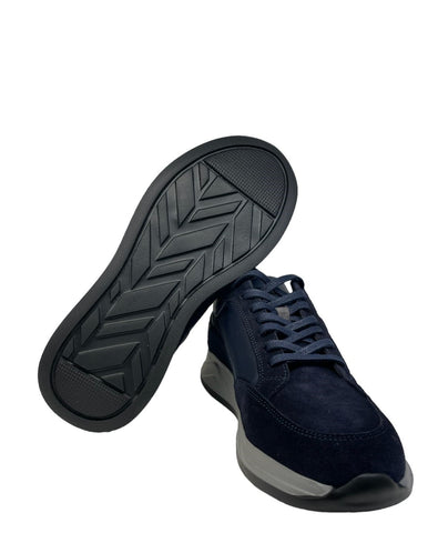 Bogner, Navy-Blue Shoes With A Touch Of Grey And Blue