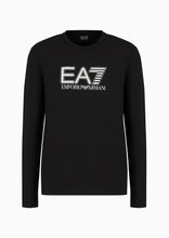 Load image into Gallery viewer, Emporio Armani, Visibility Stretch-Cotton Long-Sleeved Black T-Shirt
