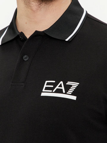 EA7, Black Polo Shirt