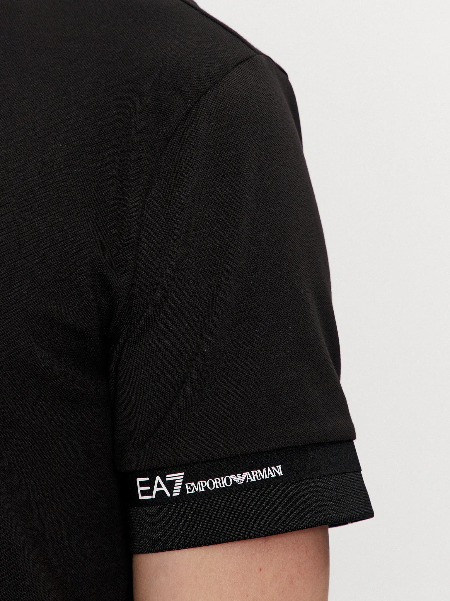 EA7, Black Polo Shirt