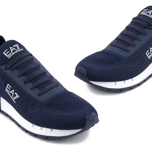 Emporio Armani, Legacy Knit Sneaker-Navy