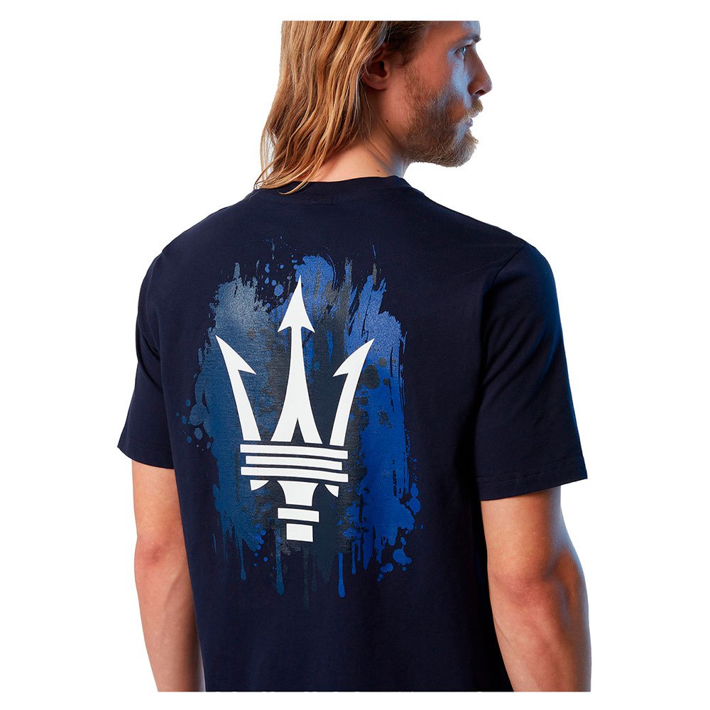 North Sails By Maserati, Navy Organic Jersey T-Shirt designed B Special Logo On The Back