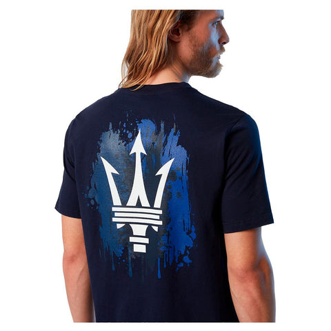 North Sails By Maserati, Navy Organic Jersey T-Shirt designed B Special Logo On The Back