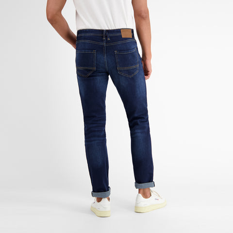 Lerros, 5-Pocket-Denim in Used-Look, RELAXED FIT, blue