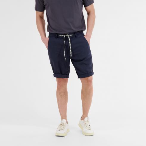 Lerros, Navy  Casual Shorts With Drawstring