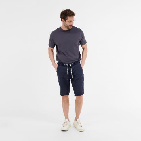 Lerros, Navy  Casual Shorts With Drawstring