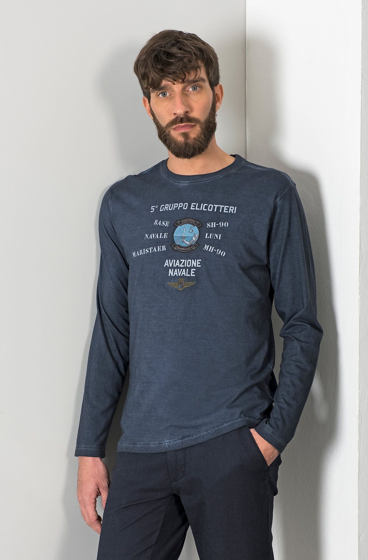 Aviazione Navale, Navy Long Sleeve T-Shirt