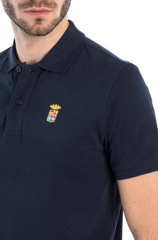 Marina Militare,Stretch Piquet Navy Basic Polo