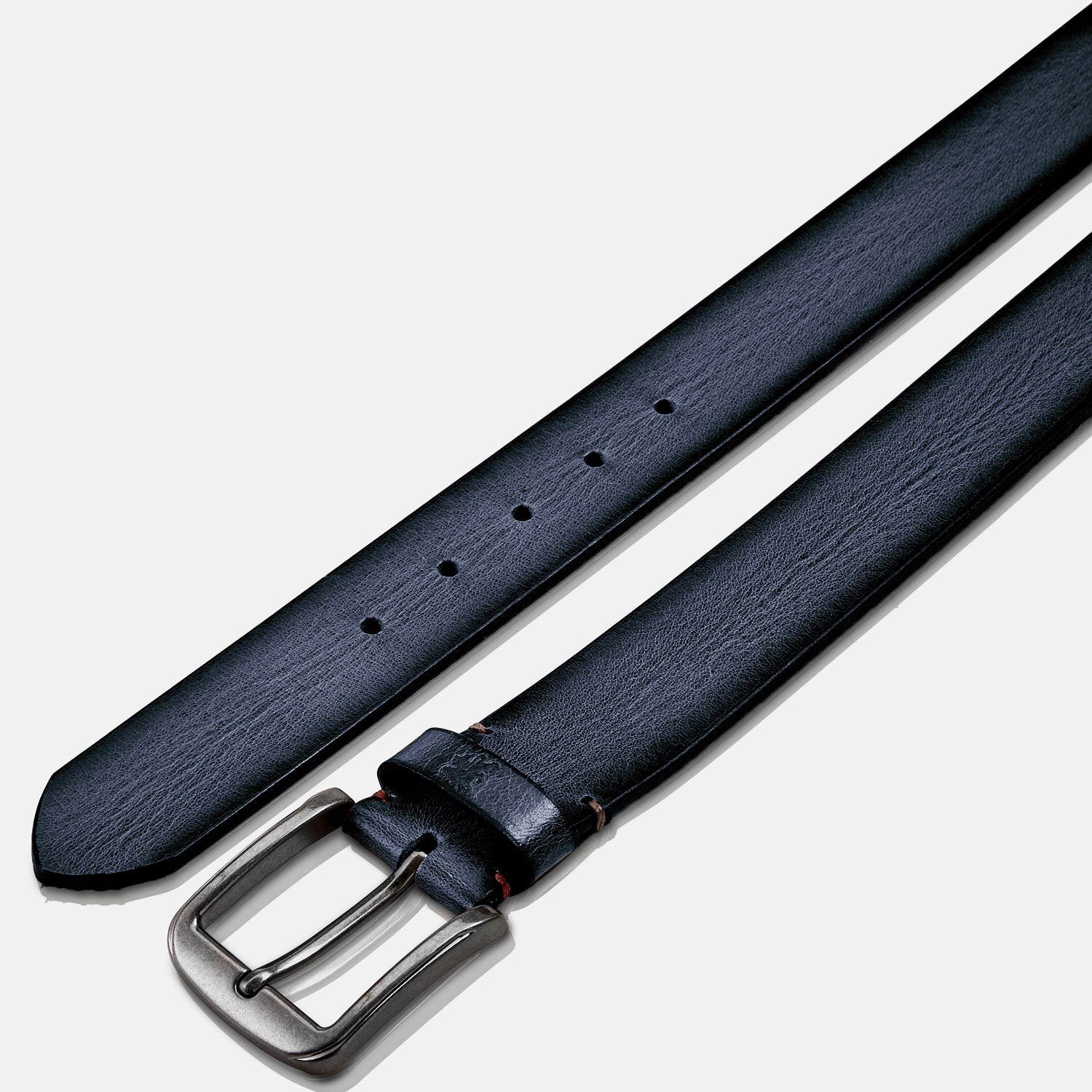 Lerros, Navy  James Leather Belt