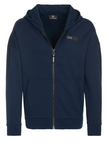 Plein Sport, Navy sweater with big logo on the back