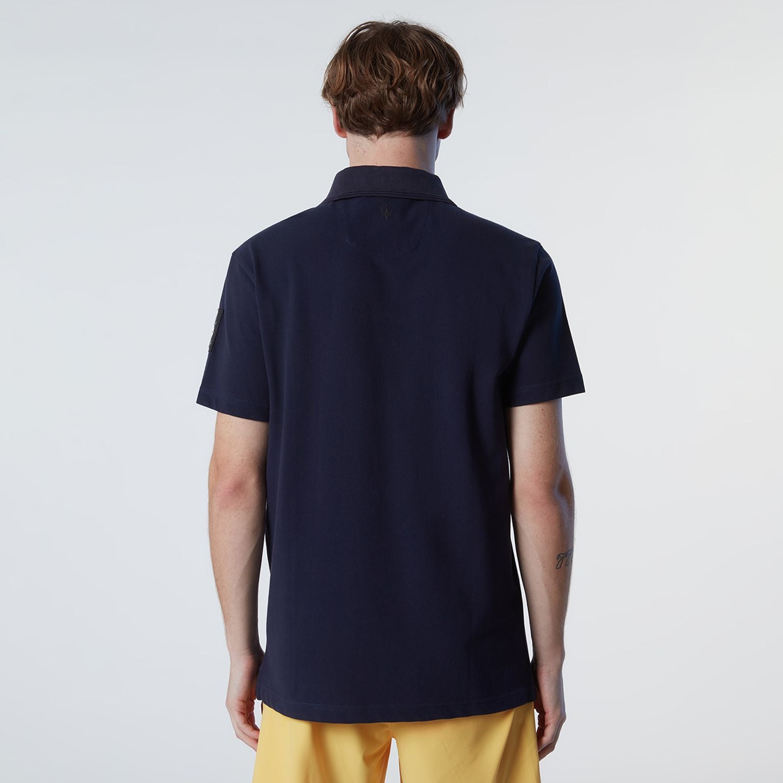 North Sails By Maserati, Navy Blue Technical Pique Polo Shirt