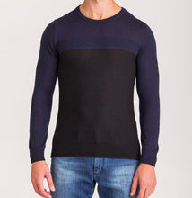 Load image into Gallery viewer, Ice Play, Navy Blue and Black sweater
