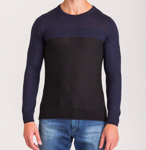 Ice Play, Navy Blue and Black sweater