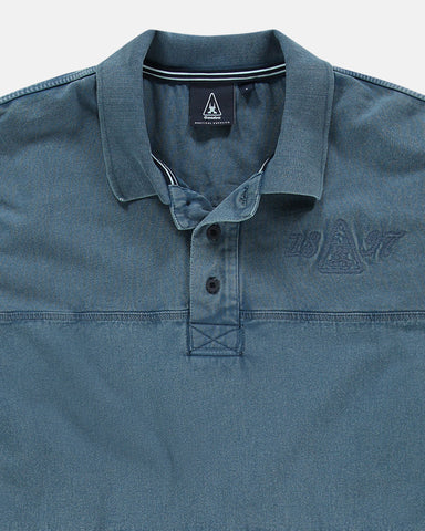 Gaastra,Cotton Garment Dye Marginal Sea Blue Polo