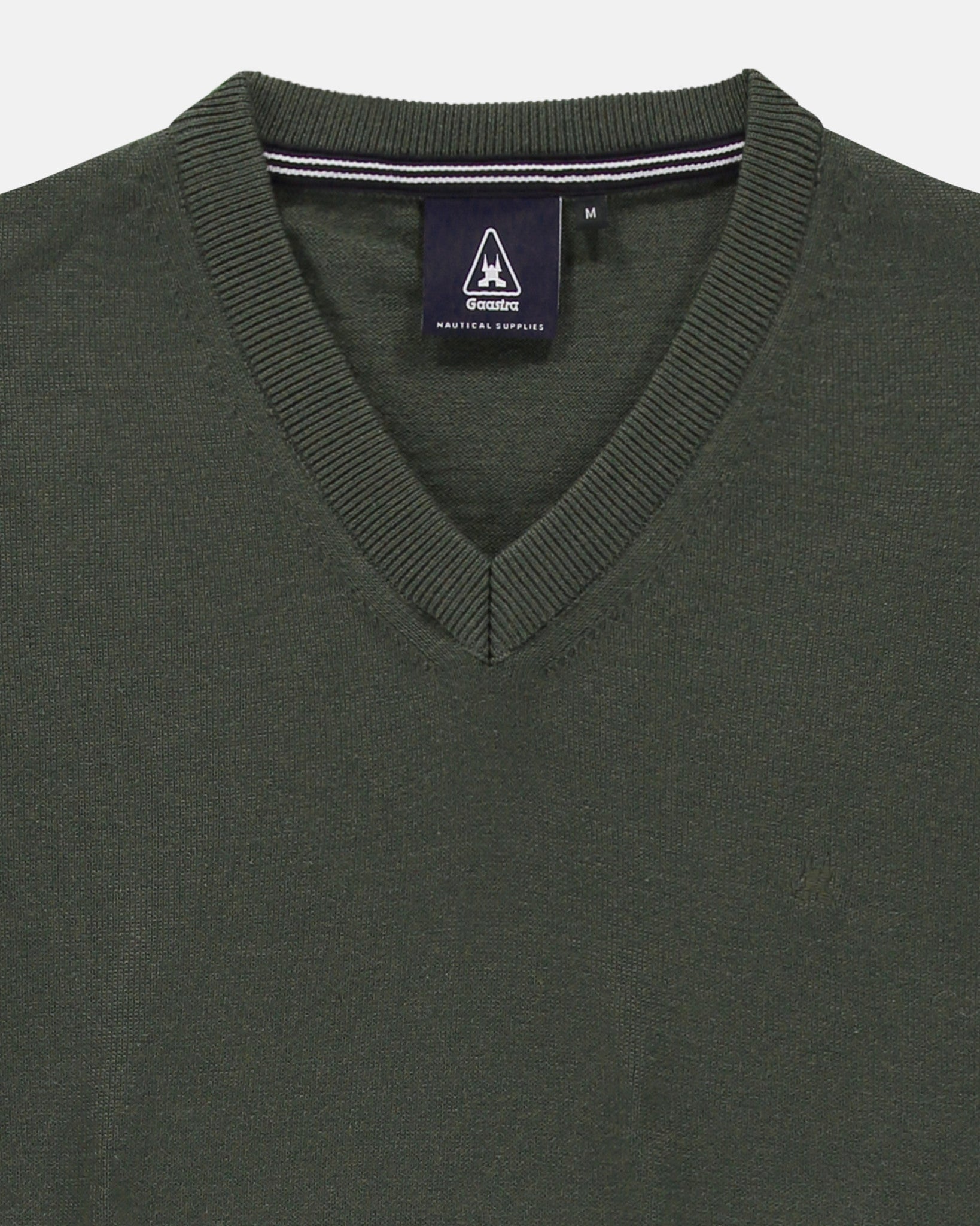 Gaastra, The Schooner  V-Neck Olive Pullover