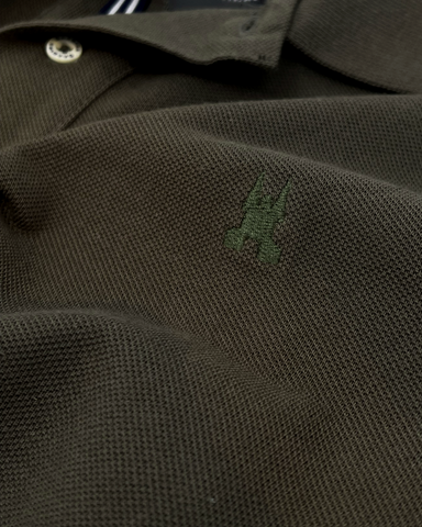 Gaastra, Long Sleeved Spokane Olive Polo