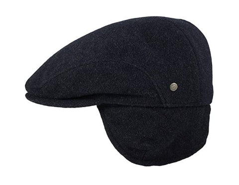 Wegener ,Navy Flat Winter Cap with Ear Flaps