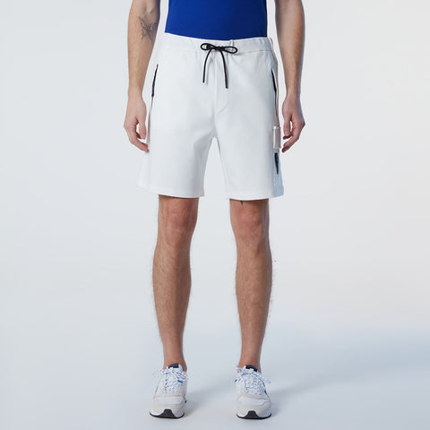 North Sails By Maserati, Interlock Sweat White Shorts